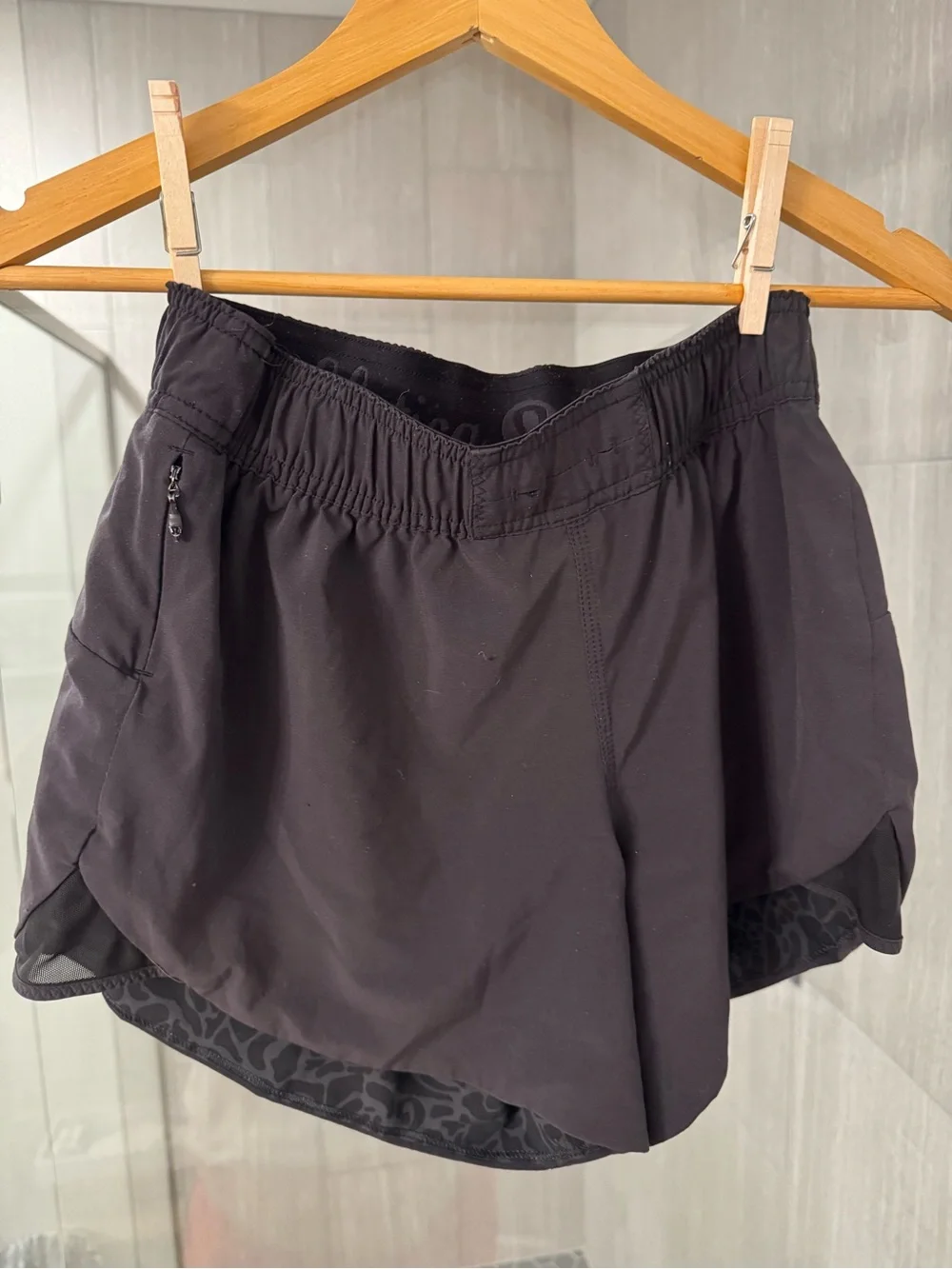 lululemon athletica Black Athletic Shorts with Elastic Waistband